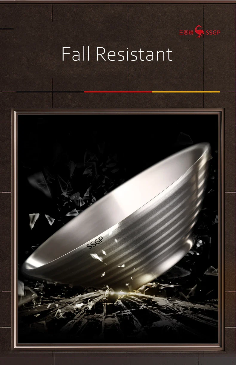 Stainless Steel Ramen Bowl 1.4L Insulating Christmas Gift - Image 16
