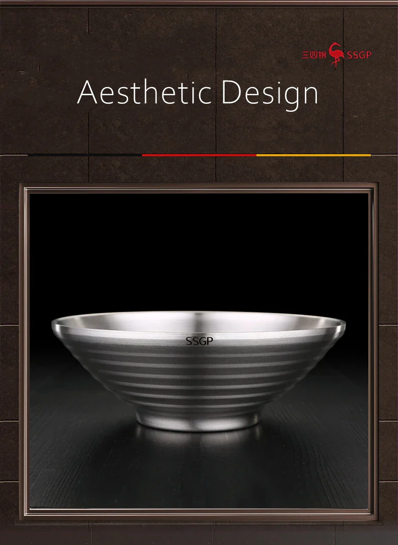 Stainless Steel Ramen Bowl 1.4L Insulating Christmas Gift - Image 18