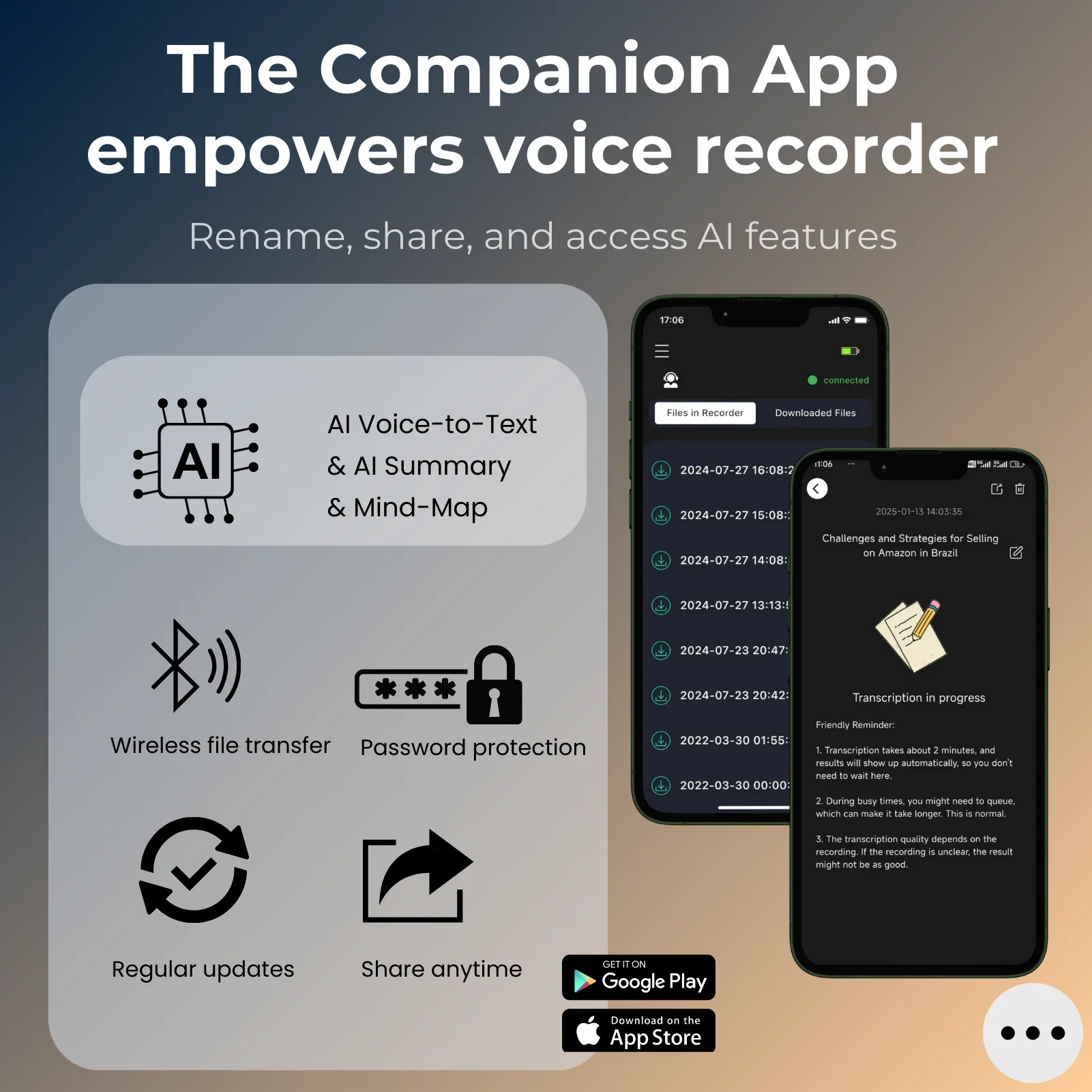 AI Voice Recorder 64GB With Transcription And Translation - Image 4