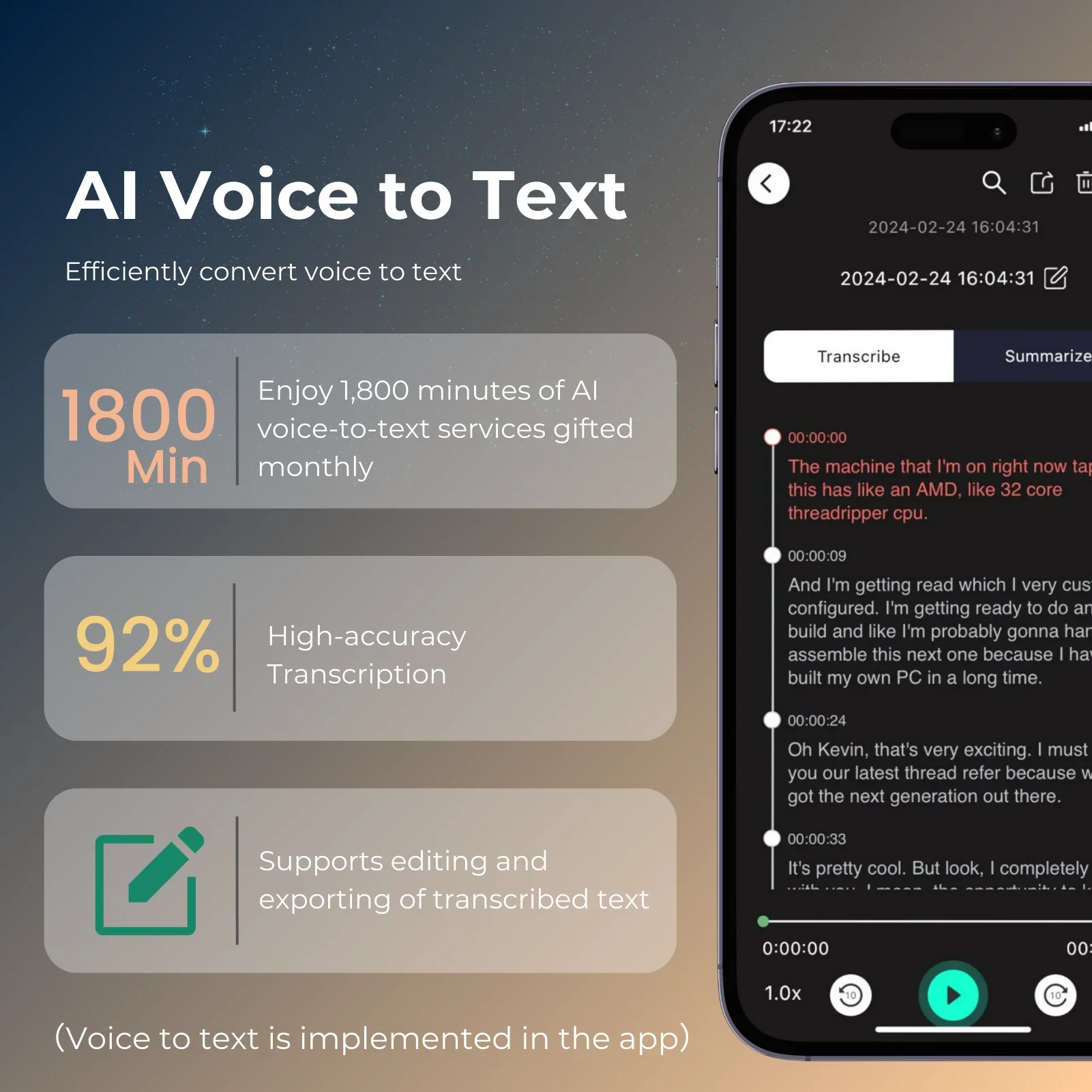 AI Voice Recorder 64GB With Transcription And Translation - Image 5