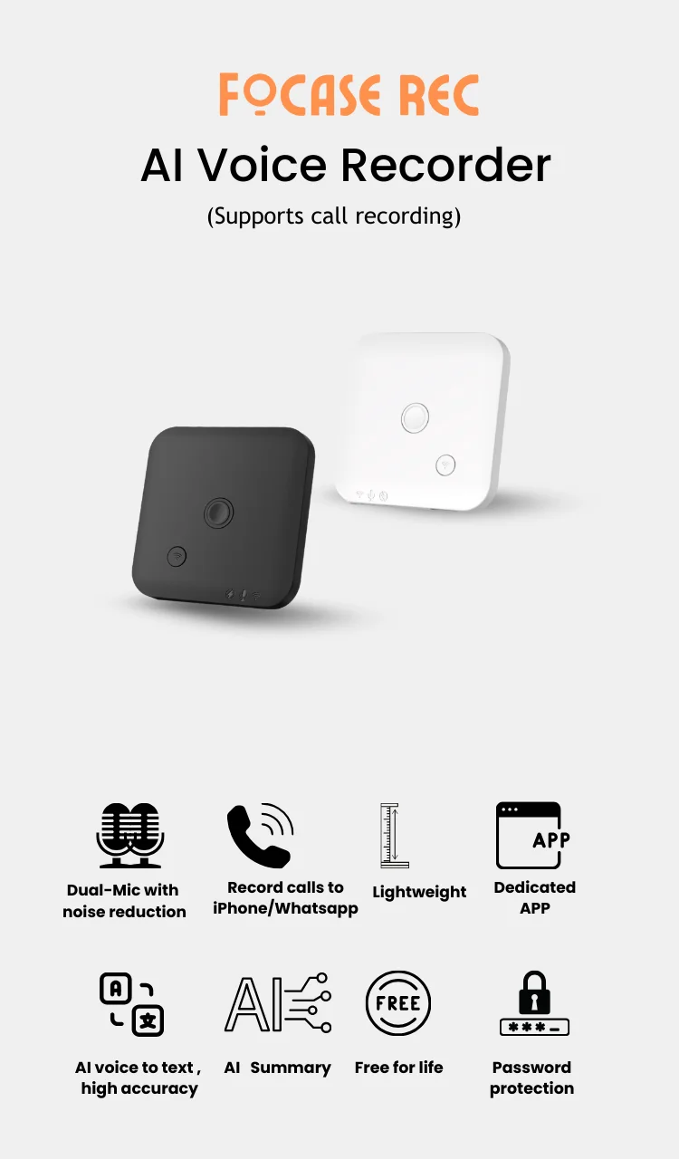 AI Voice Recorder 64GB With Transcription And Translation - Image 7