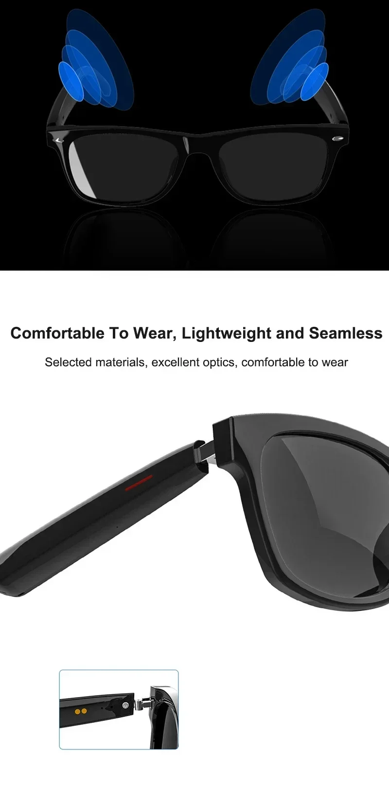 Smart Translation Glasses Bluetooth Call Voice Assistant - Image 16
