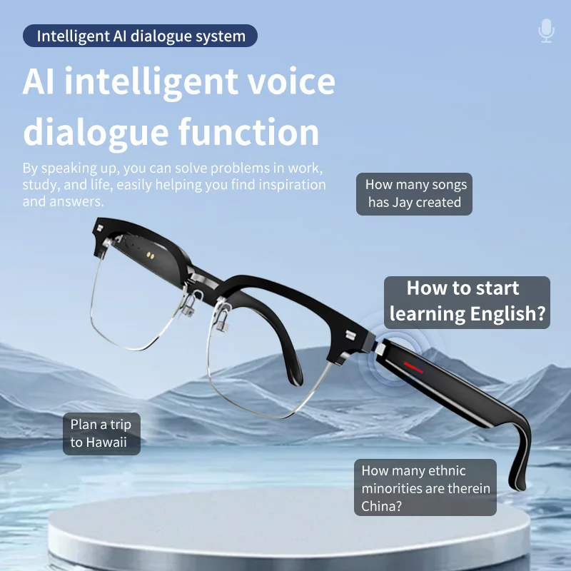 Smart Translation Glasses Bluetooth Call Voice Assistant - Image 2