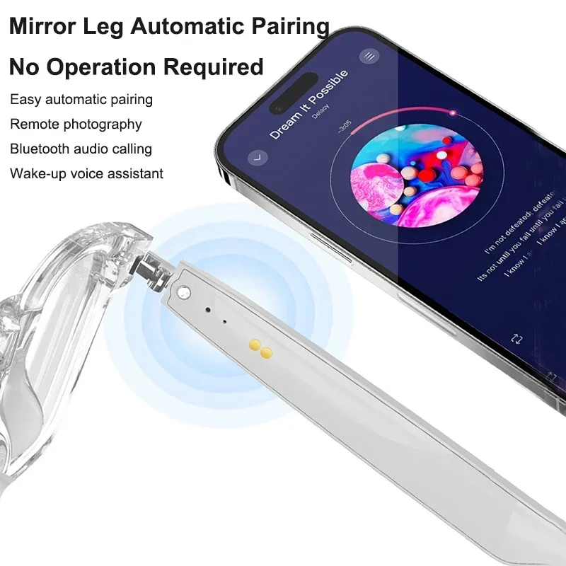 Smart Translation Glasses Bluetooth Call Voice Assistant - Image 4