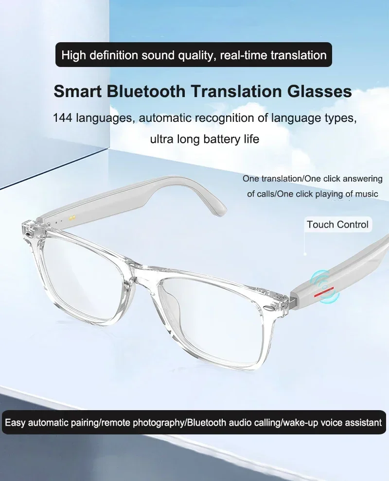Smart Translation Glasses Bluetooth Call Voice Assistant - Image 8