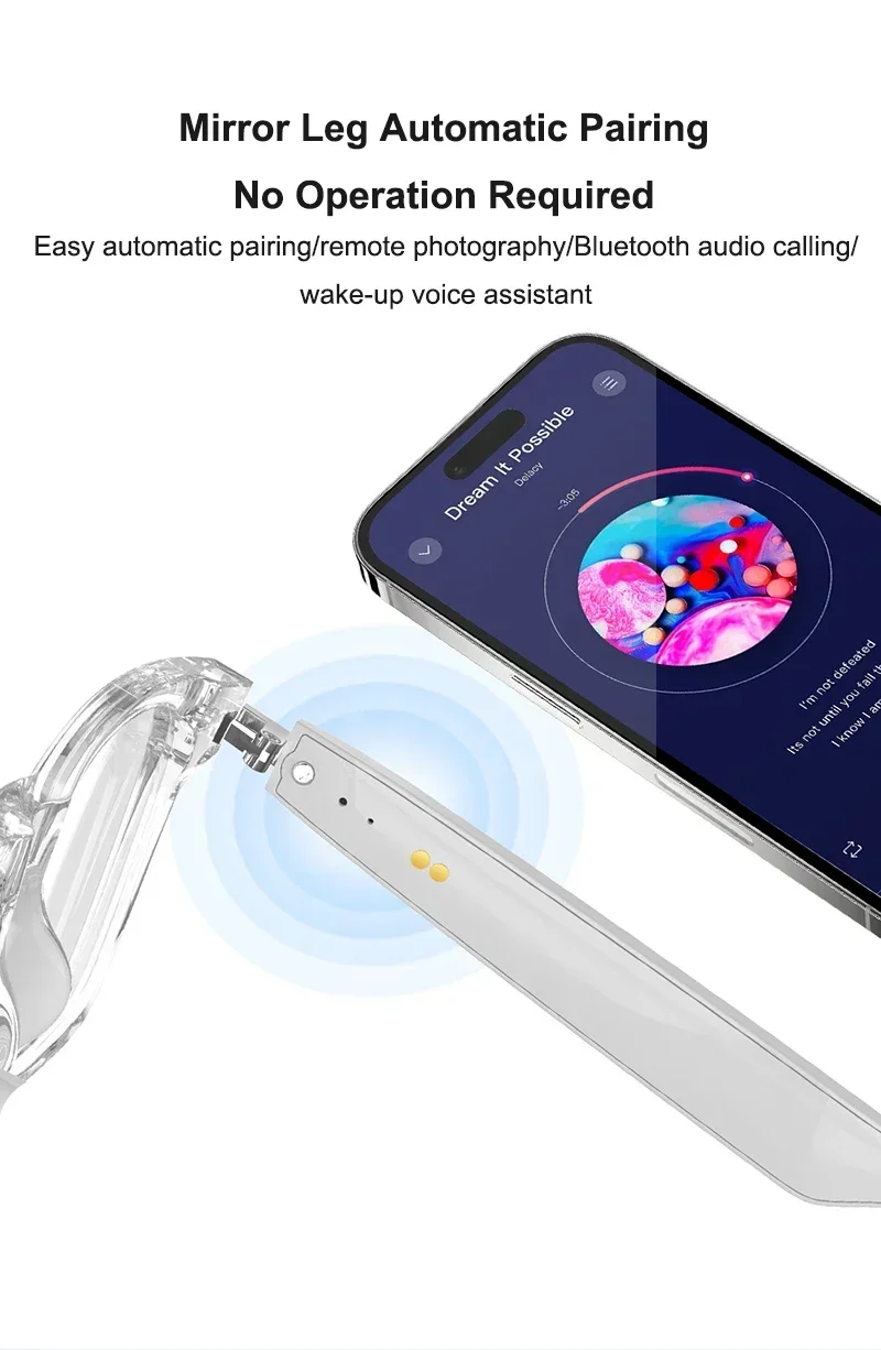 Smart Translation Glasses Bluetooth Call Voice Assistant - Image 9