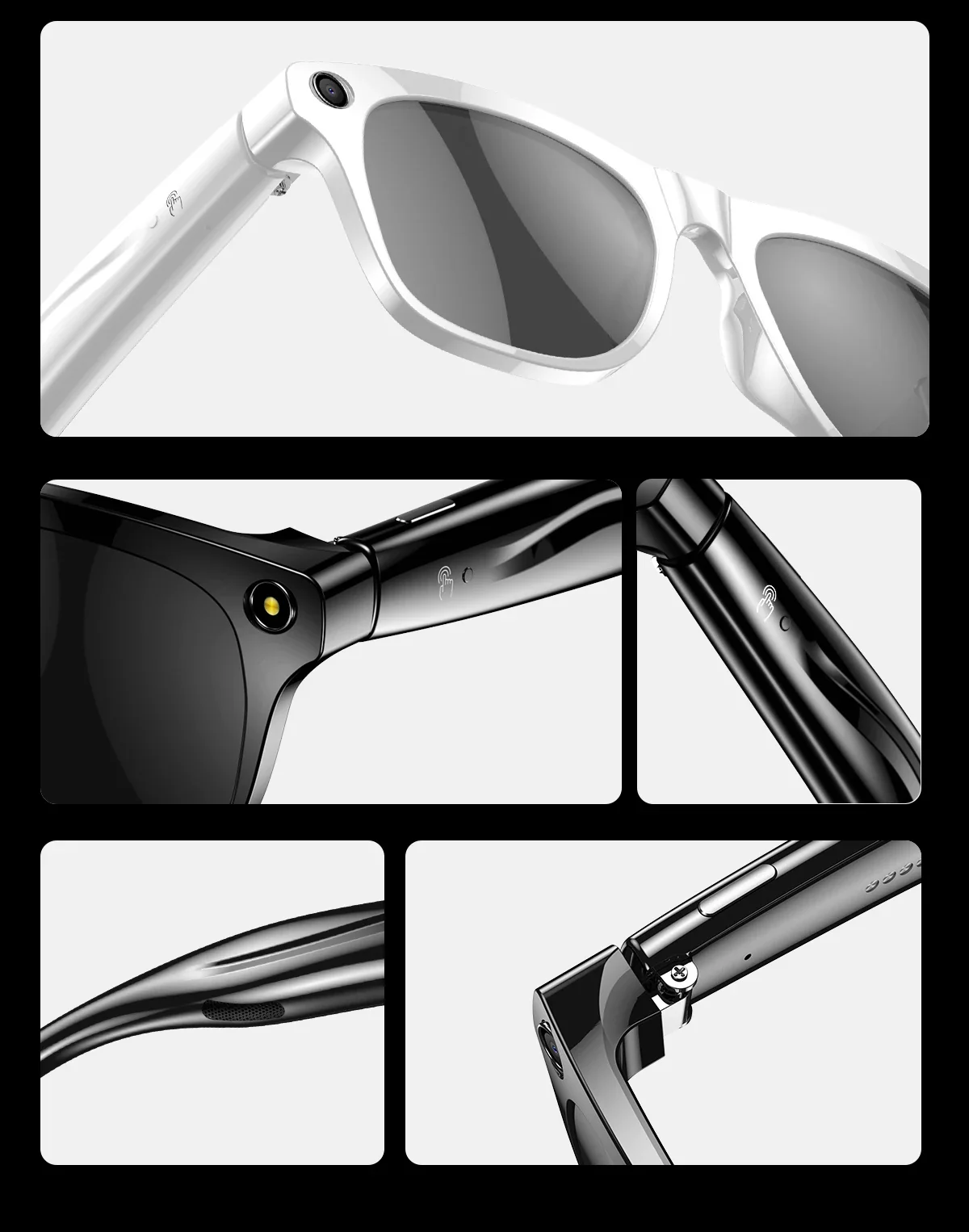 Smart AI Camera Glasses Bluetooth Call Voice Assistant - Image 11