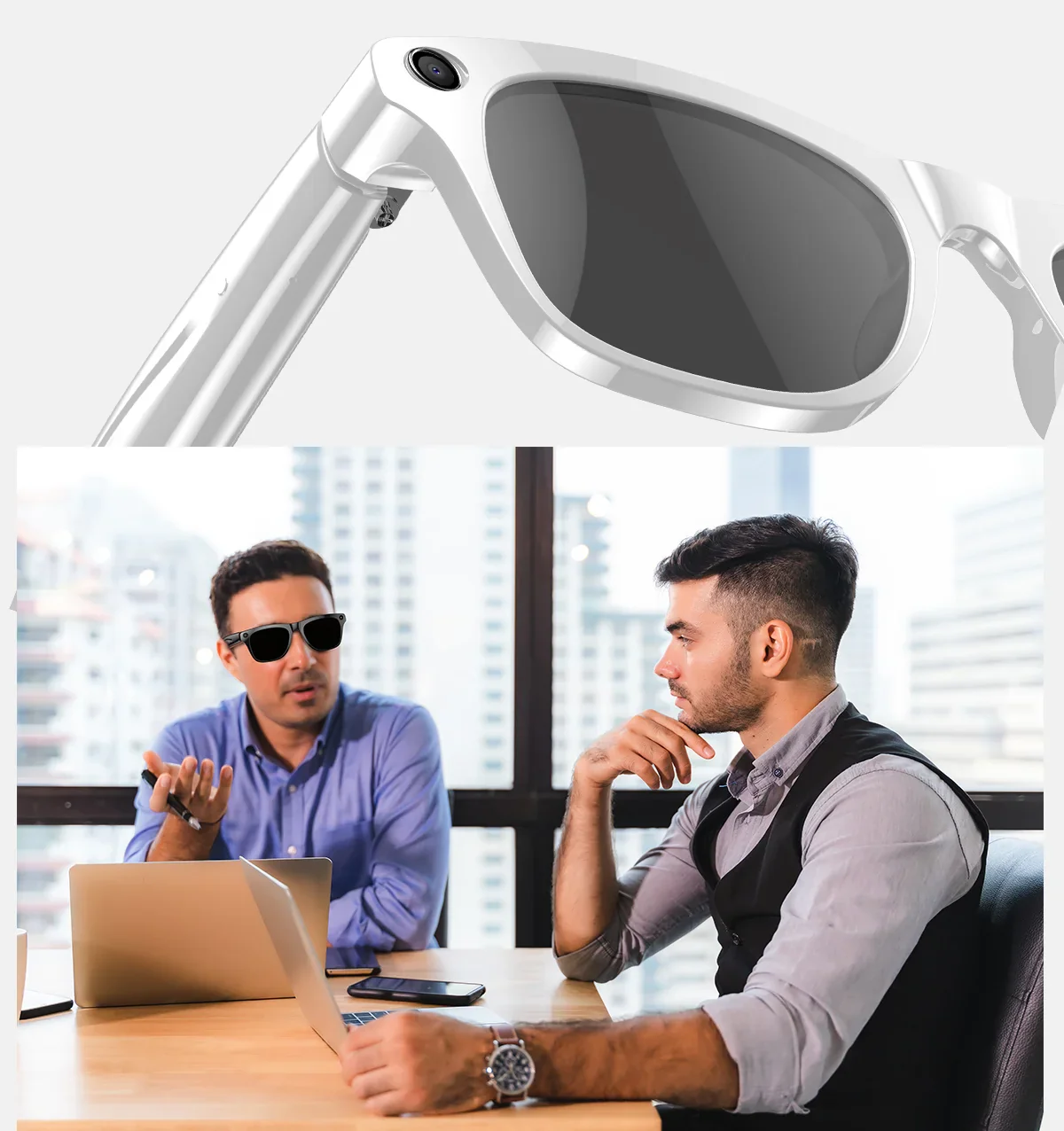 Smart AI Camera Glasses Bluetooth Call Voice Assistant - Image 17