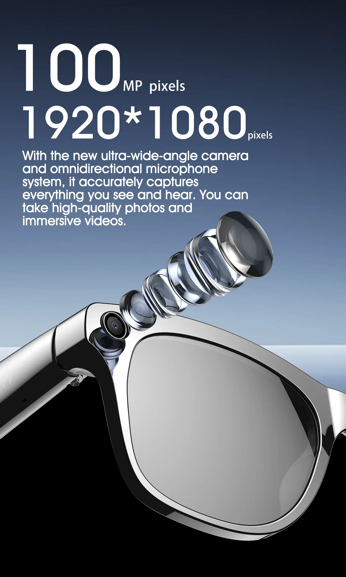 Smart AI Camera Glasses Bluetooth Call Voice Assistant - Image 18
