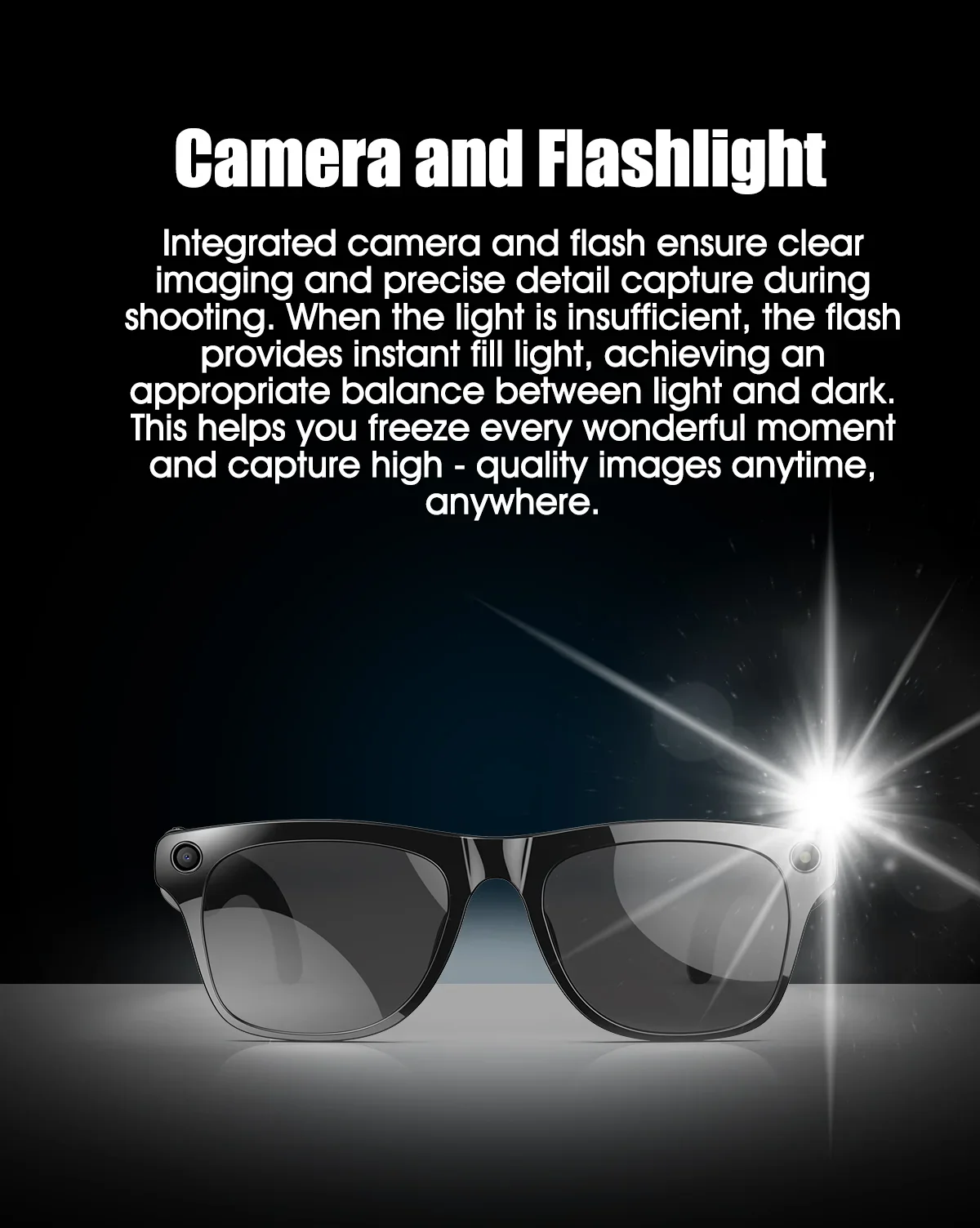 Smart AI Camera Glasses Bluetooth Call Voice Assistant - Image 19