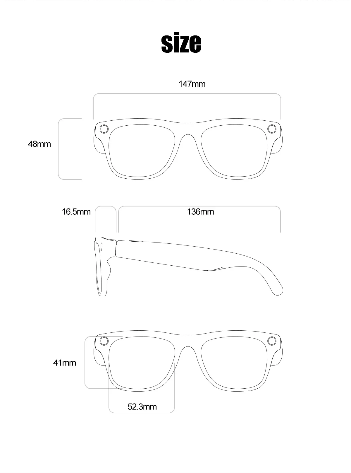 Smart AI Camera Glasses Bluetooth Call Voice Assistant - Image 25