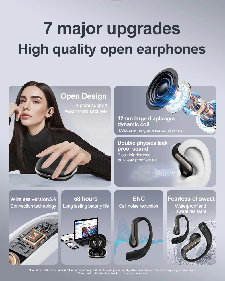 AI Translation Earbuds With Noise Canceling Ear Hook Sports - Image 13