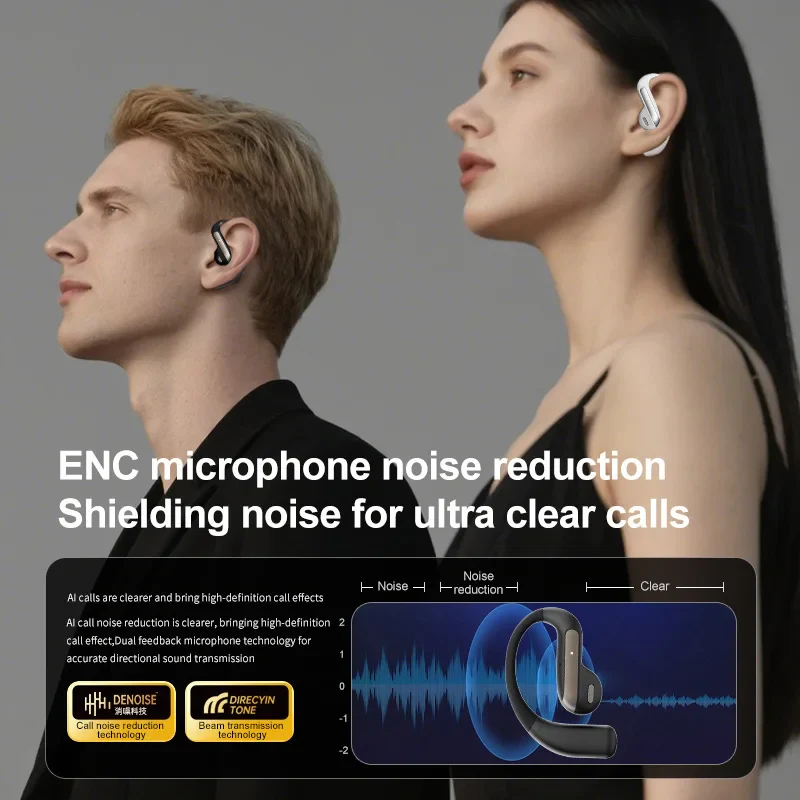 AI Translation Earbuds With Noise Canceling Ear Hook Sports - Image 4