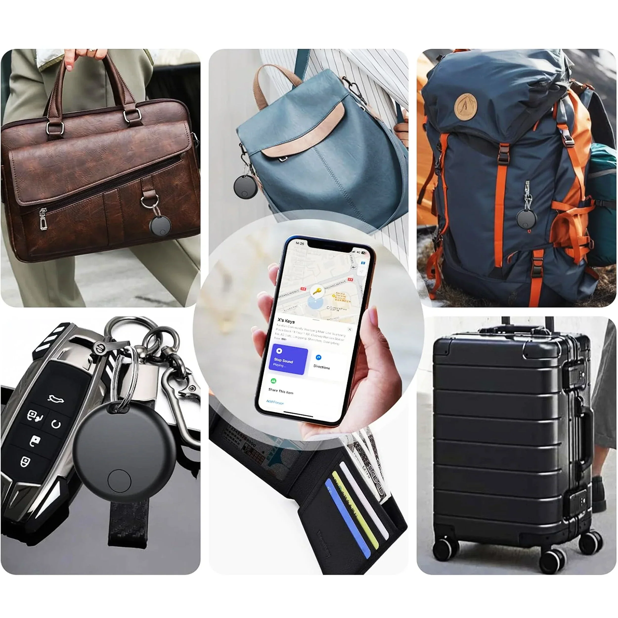 Airtag Case Slim Shock Resistant Tracker Cover Keyring - Image 4