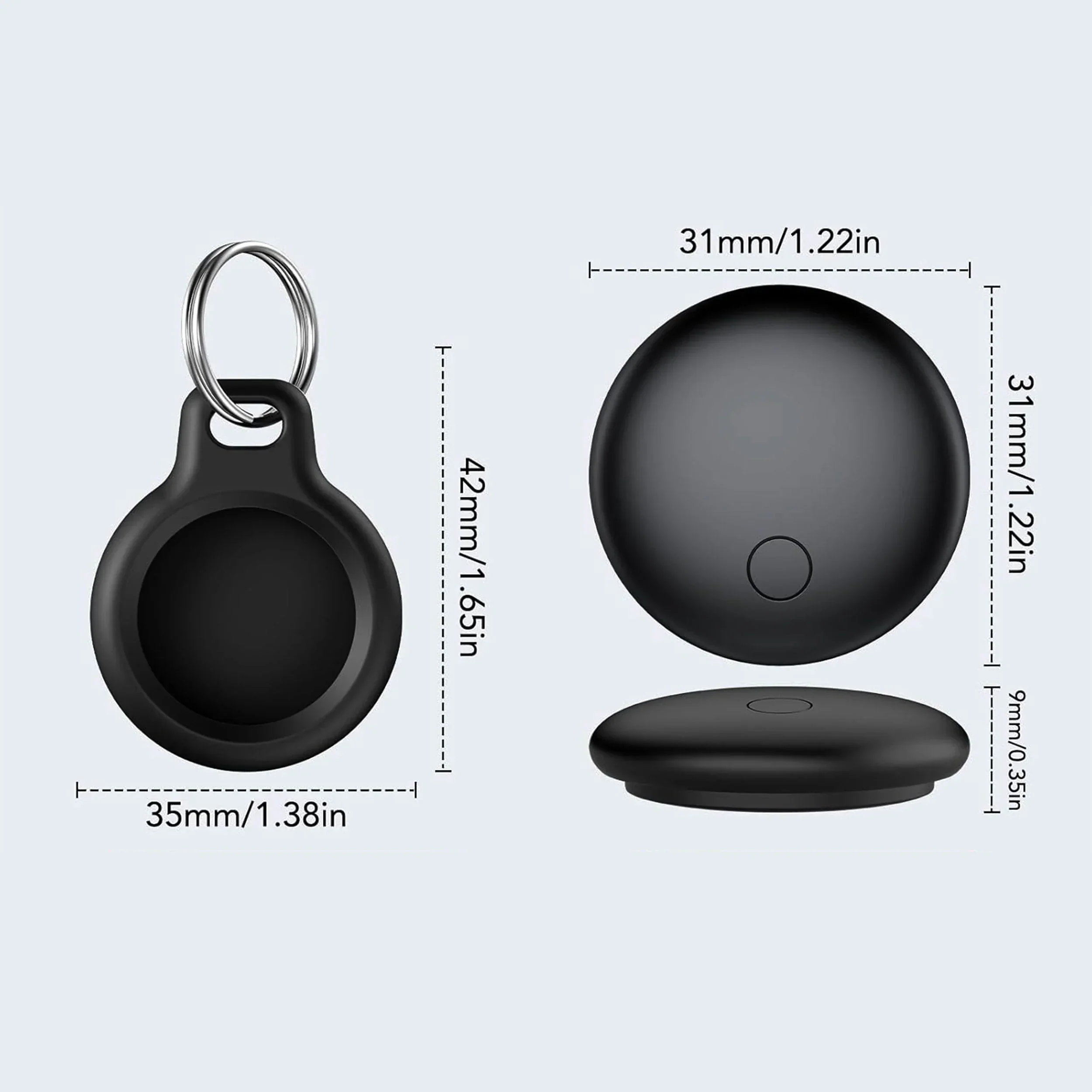 Airtag Case Slim Shock Resistant Tracker Cover Keyring - Image 5
