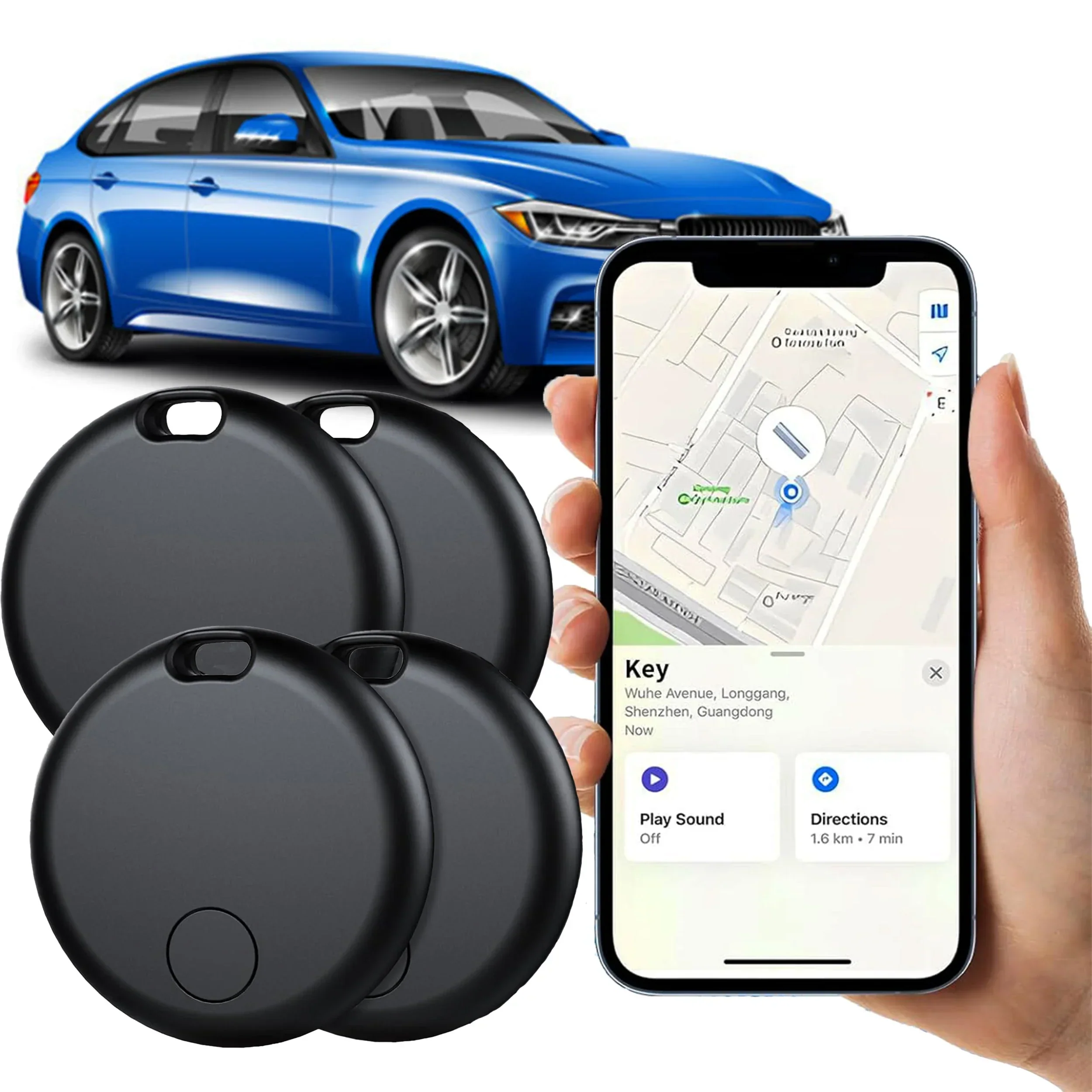 Airtag GPS Tracker Key Finder Bluetooth Locator No SIM