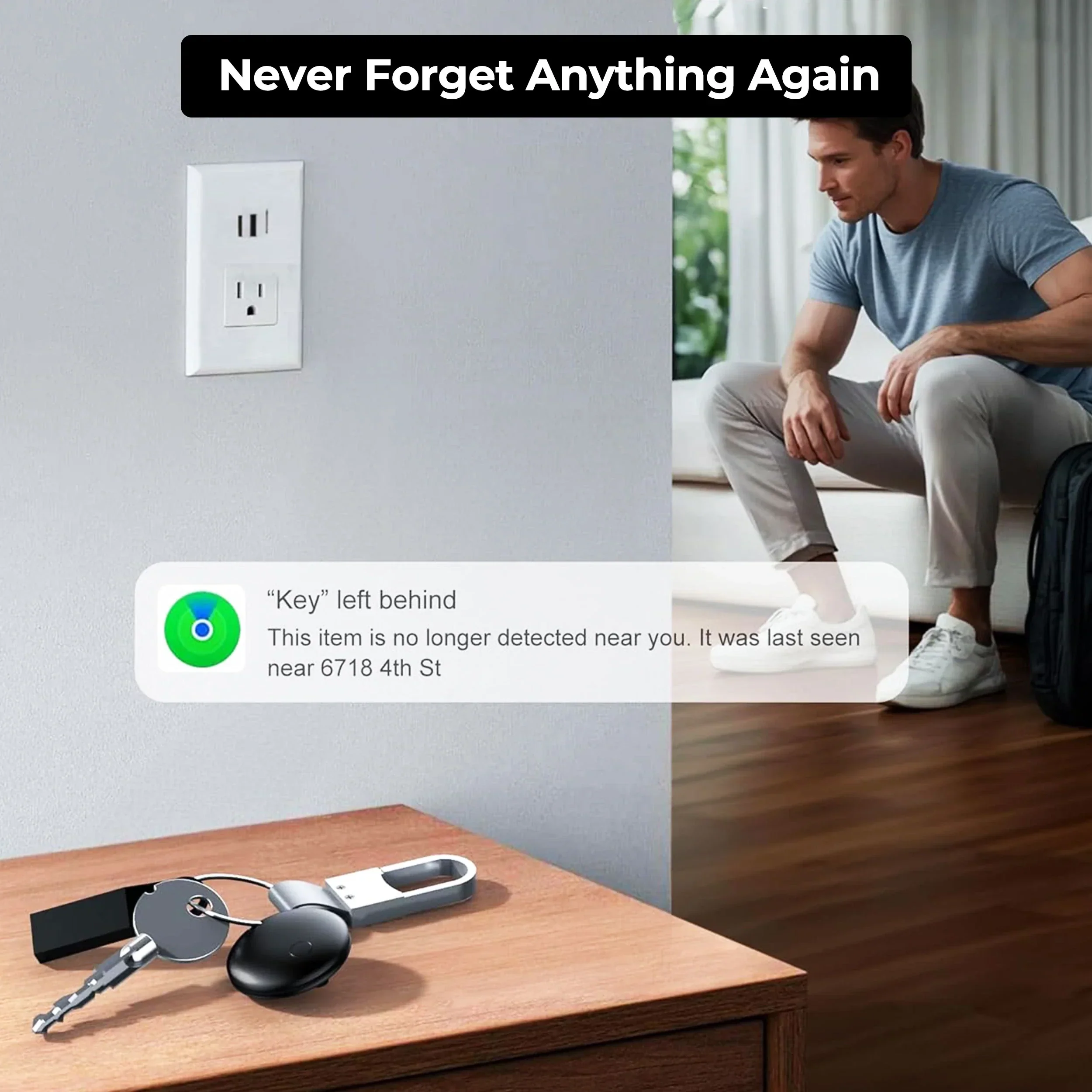 Airtag GPS Tracker Key Finder Bluetooth Locator No SIM - Image 3