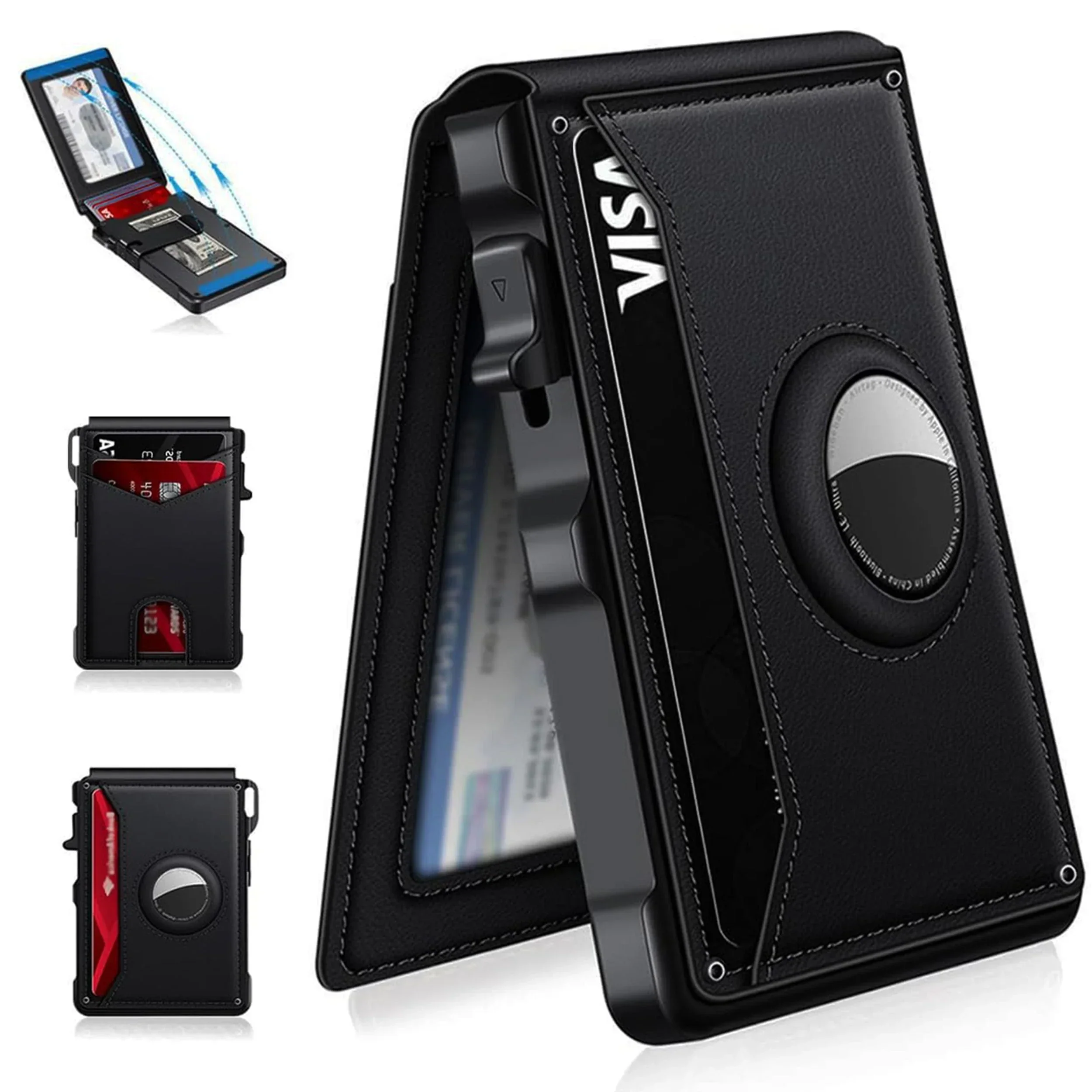 AirTag Wallet Leather Slim RFID Blocking Wallet 2025 - Image 10