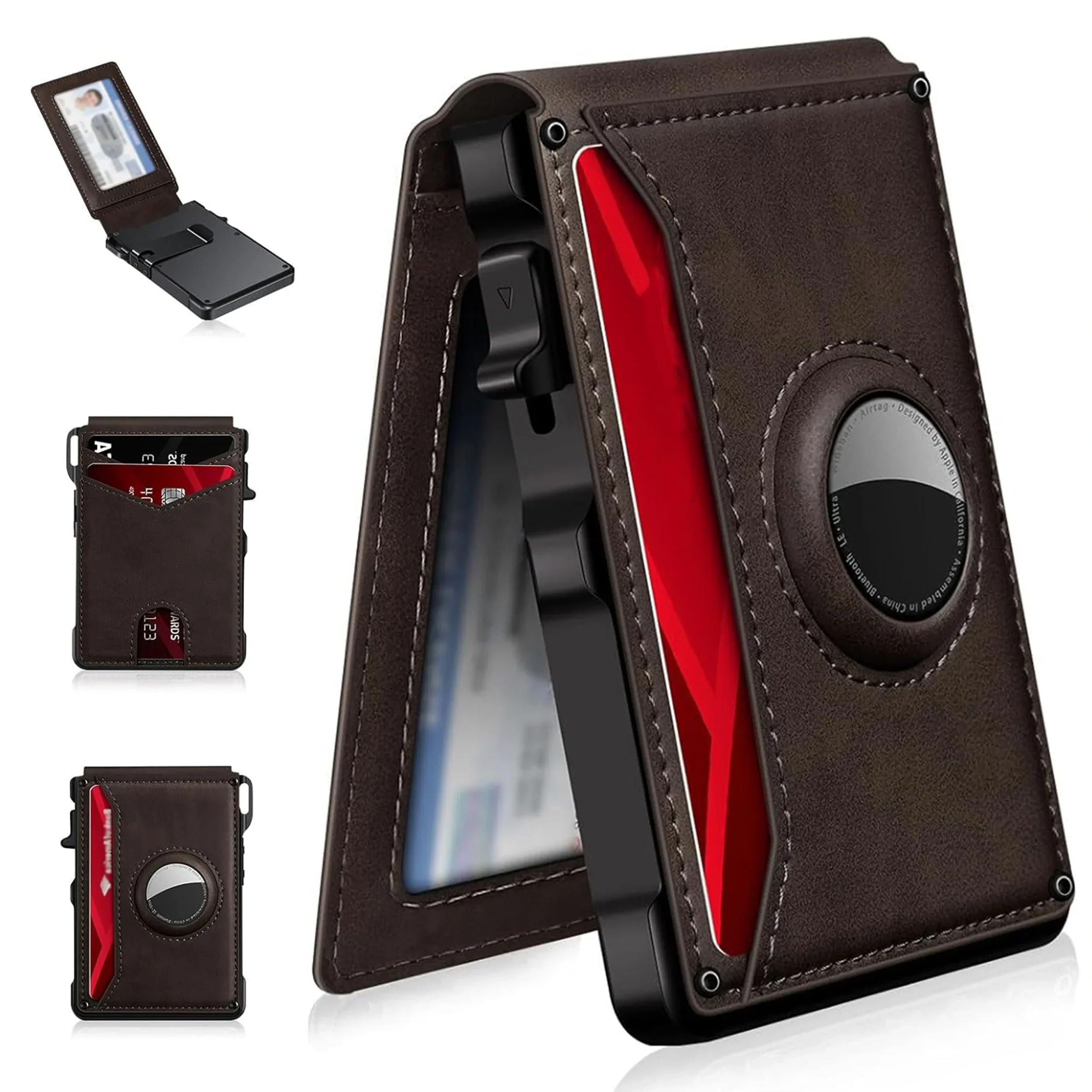 AirTag Wallet Leather Slim RFID Blocking Wallet 2025 - Image 11