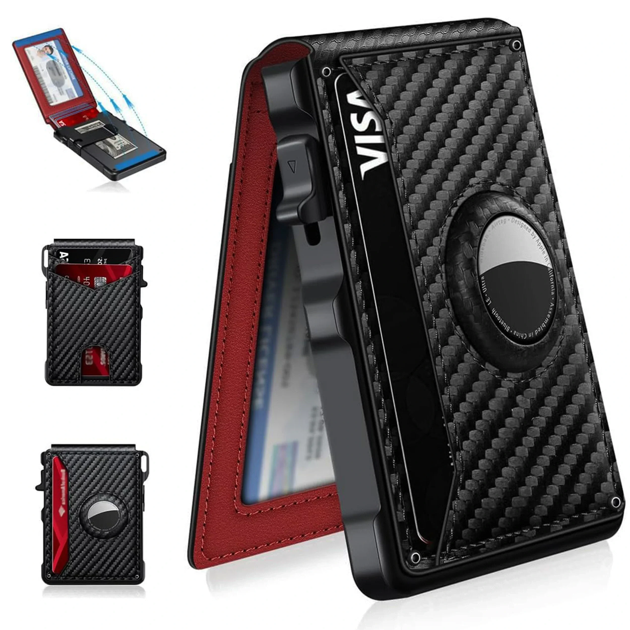 AirTag Wallet Leather Slim RFID Blocking Wallet 2025 - Image 9