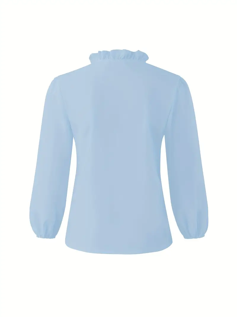 Airy Blouse for Women, Breathable Summer Top, Versatile and Comfortable Fit, Available in Pink and Blue - Image 4