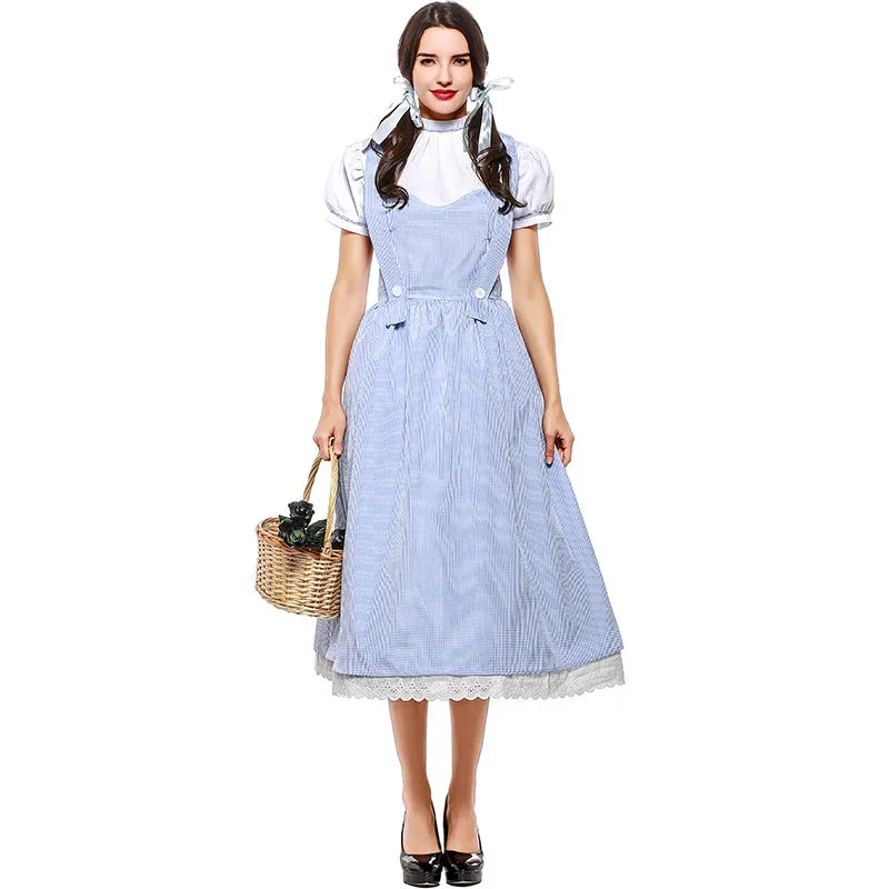 Dorothy Blue Gingham Dress Costume Halloween 2025 Cosplay - Image 12
