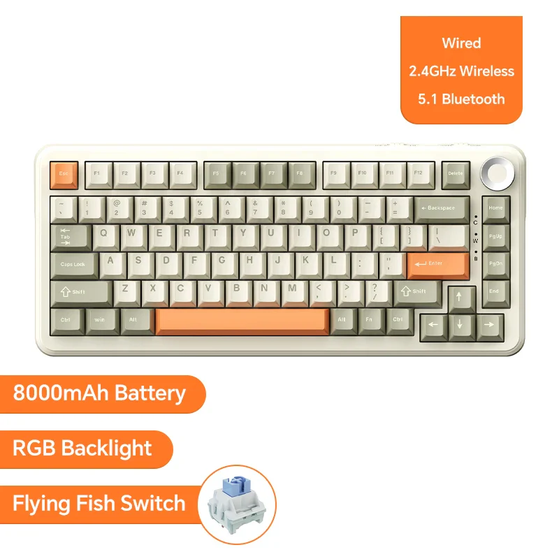 Mechanical Bluetooth Gaming Keyboard 75 Percent Hot Swap - Image 24