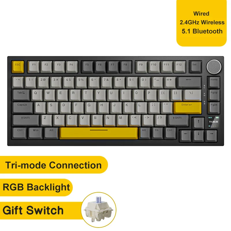 Mechanical Bluetooth Gaming Keyboard 75 Percent Hot Swap - Image 26