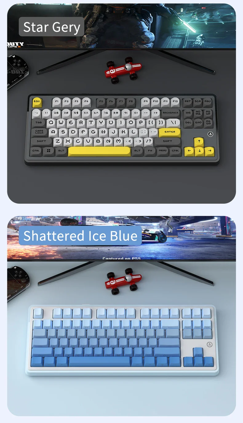 Mechanical Keyboard 87 Key Tri Mode RGB Hot Swappable - Image 16
