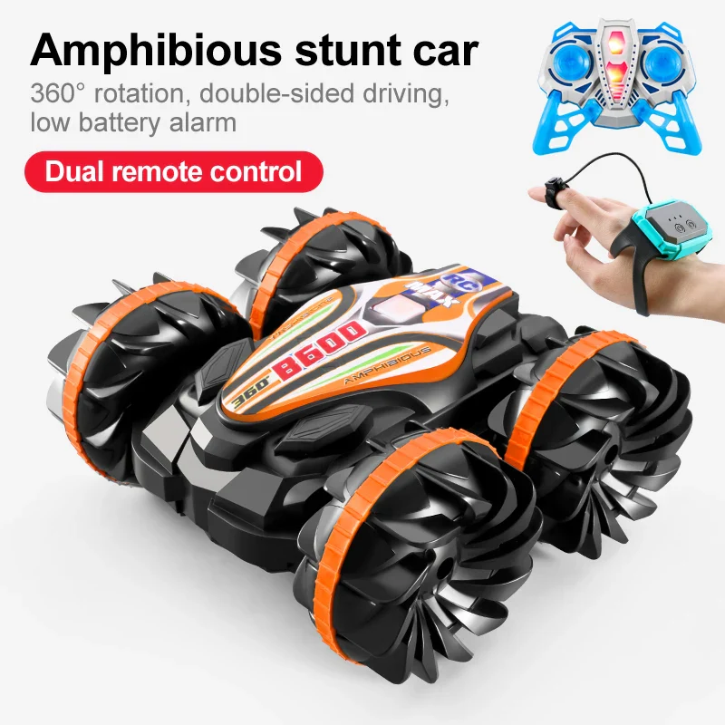 All-Terrain RC Stunt Car - Double-Sided Flip, Drift Wheel Light, Outdoor Toy for Boys - Image 4