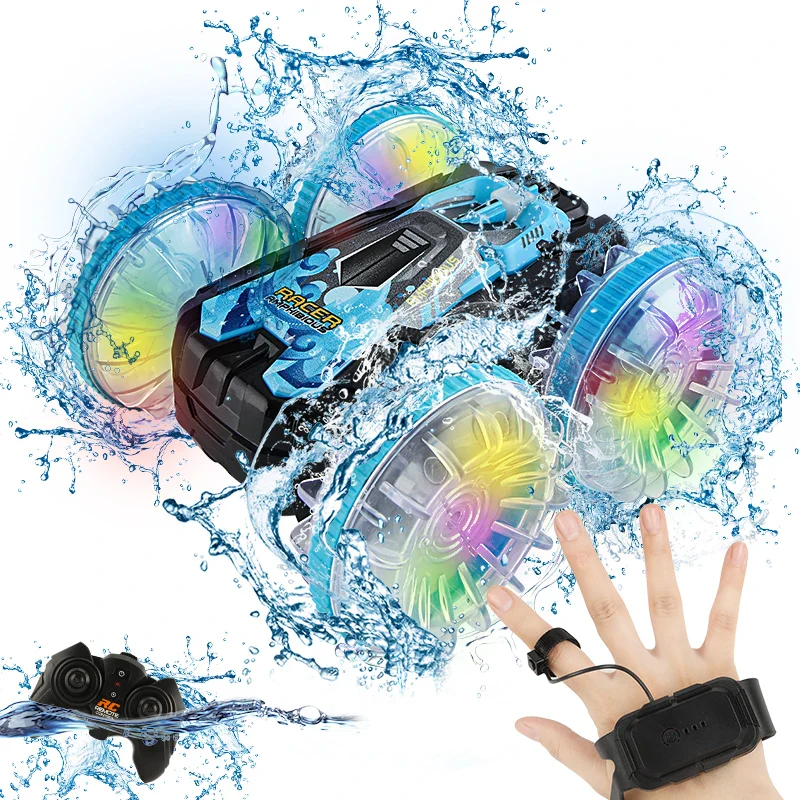 Remote Control All-Terrain Stunt Vehicle - Double-Sided Drifting Car with Lights, Ideal Outdoor Toy for Boys - Image 2