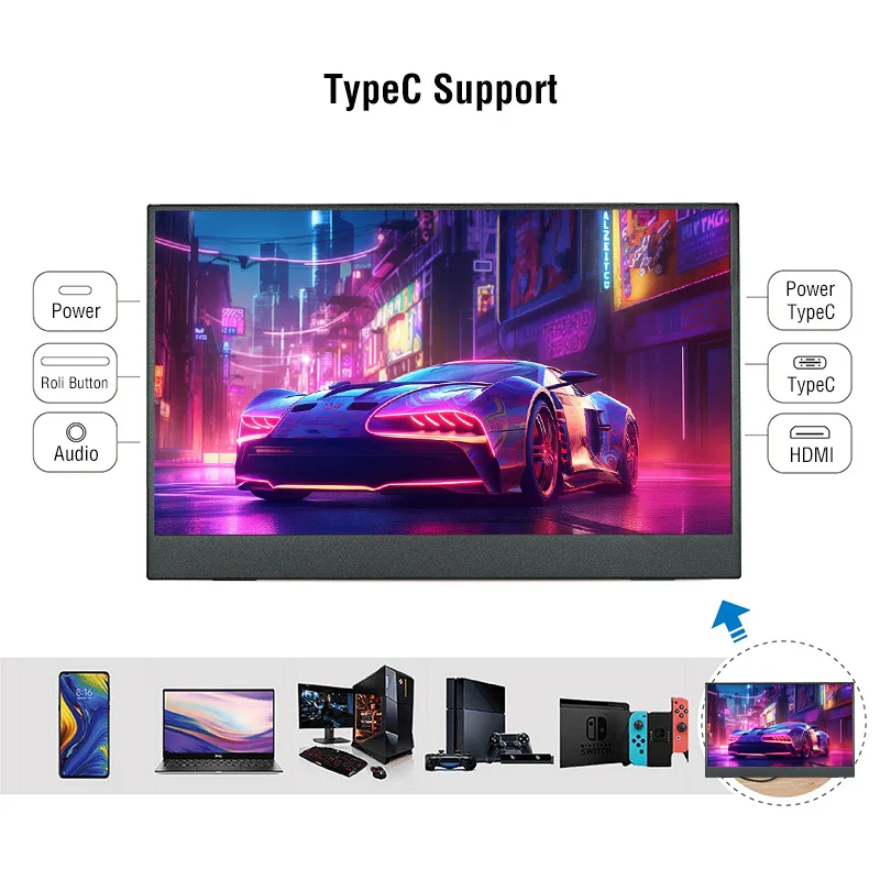 Portable 15.6 Inch Touch Monitor 1080p HDR Gaming On The Go - Image 3