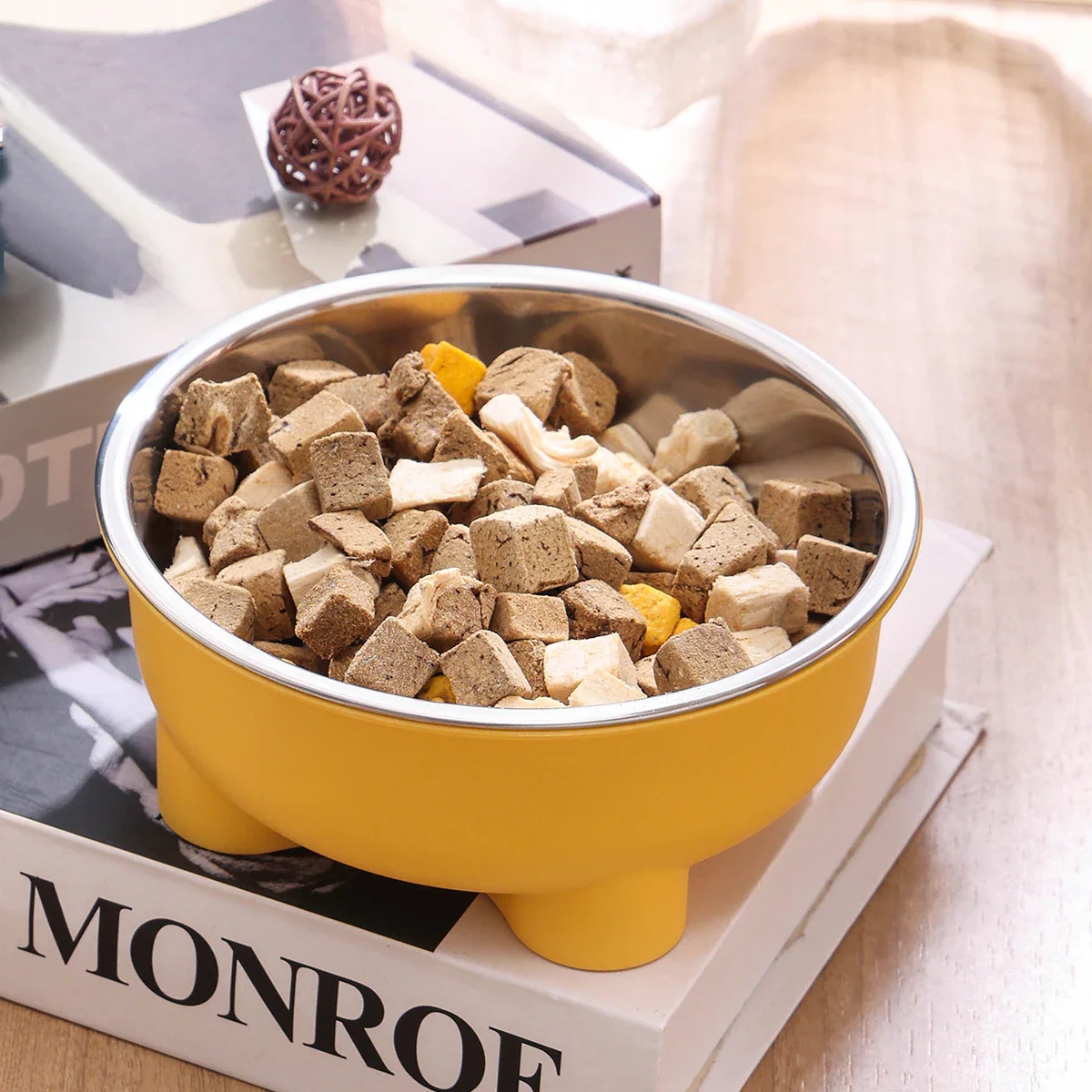 Anti Slip Stainless Steel Dog Bowl - Easy to Clean Indoor Pet Dish - Image 3