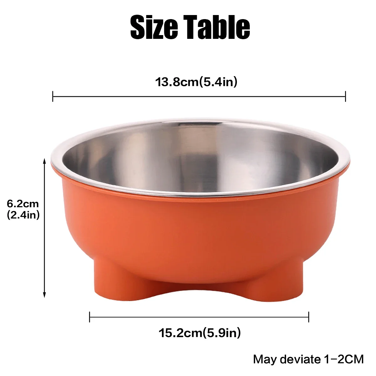 Anti Slip Stainless Steel Dog Bowl - Easy to Clean Indoor Pet Dish - Image 4