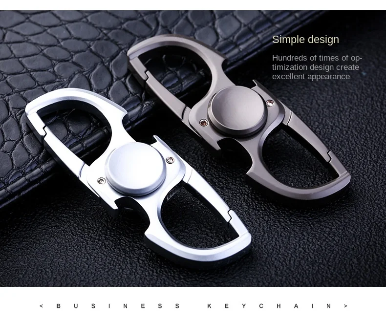 Fidget Spinner Keychain Stainless Steel EDC Gift 2025 - Image 15