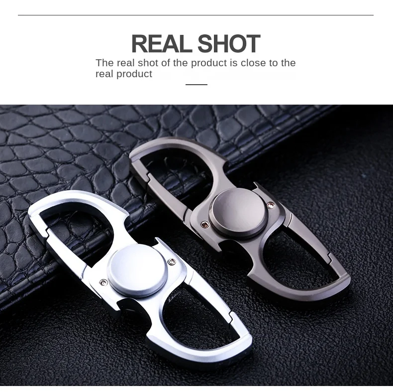 Fidget Spinner Keychain Stainless Steel EDC Gift 2025 - Image 18