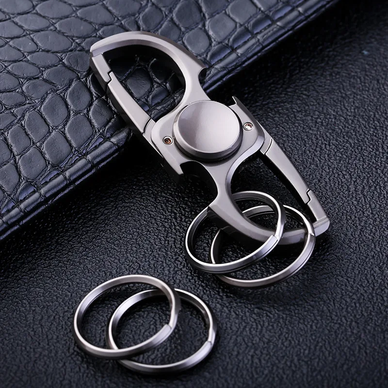 Fidget Spinner Keychain Stainless Steel EDC Gift 2025 - Image 22