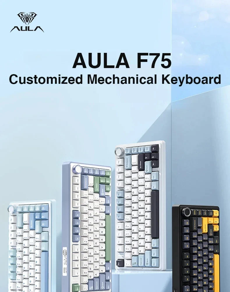 AULA F75 Compact 75 Percent Mechanical Gaming Keyboard RGB - Image 7