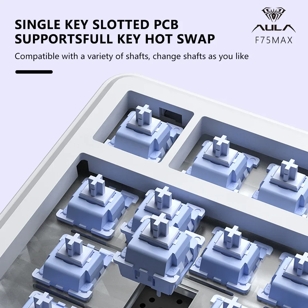 Gaming Mechanical Keyboard 75% Hot Swap RGB TFT Wireless - Image 3