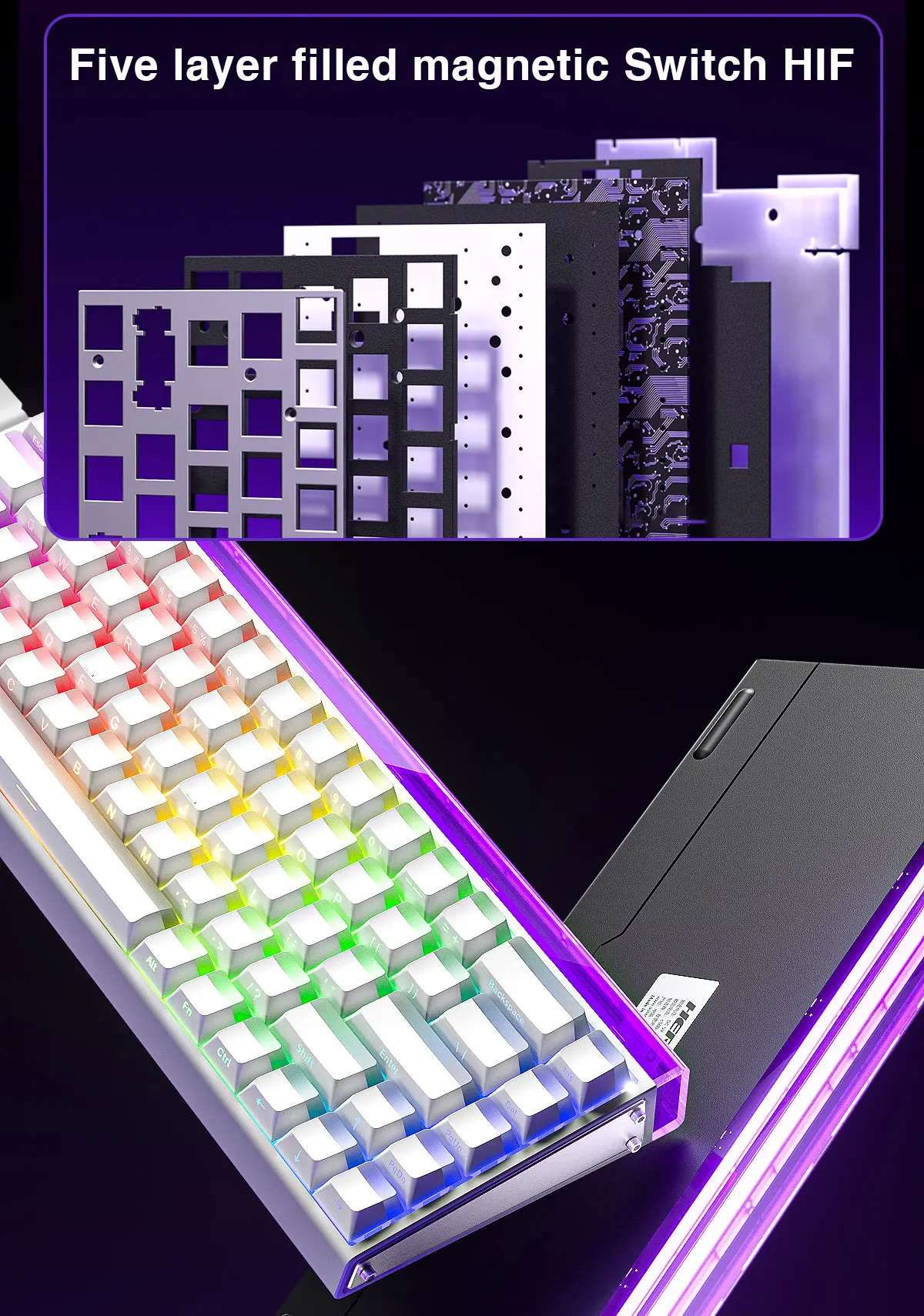 Mechanical Gaming Keyboard 68 Key RGB Compact Esports - Image 10