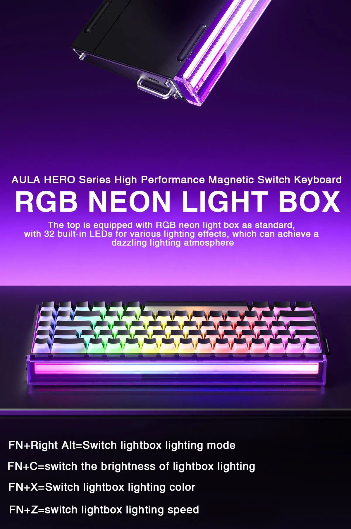 Mechanical Gaming Keyboard 68 Key RGB Compact Esports - Image 11