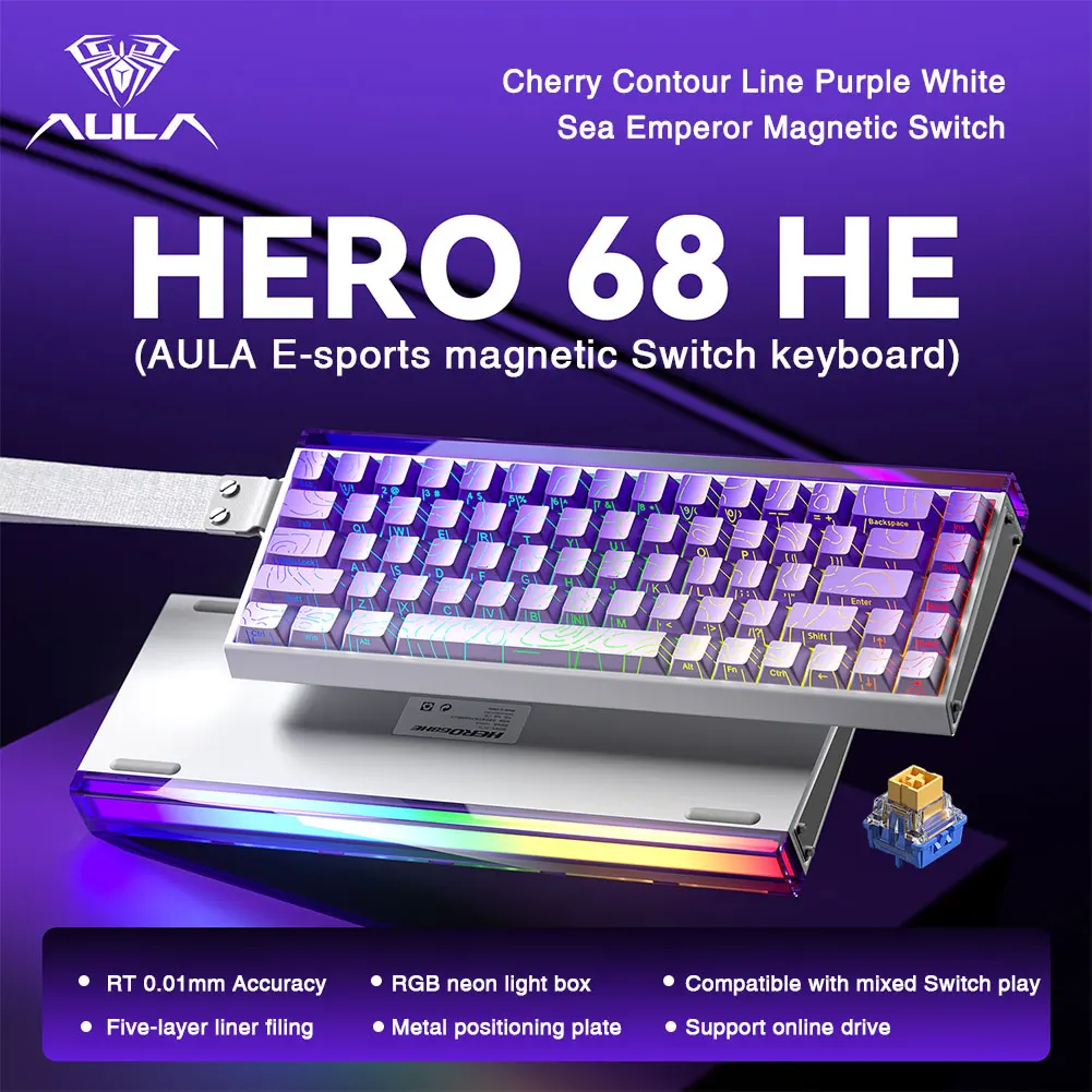 Mechanical Gaming Keyboard 68 Key RGB Compact Esports - Image 24