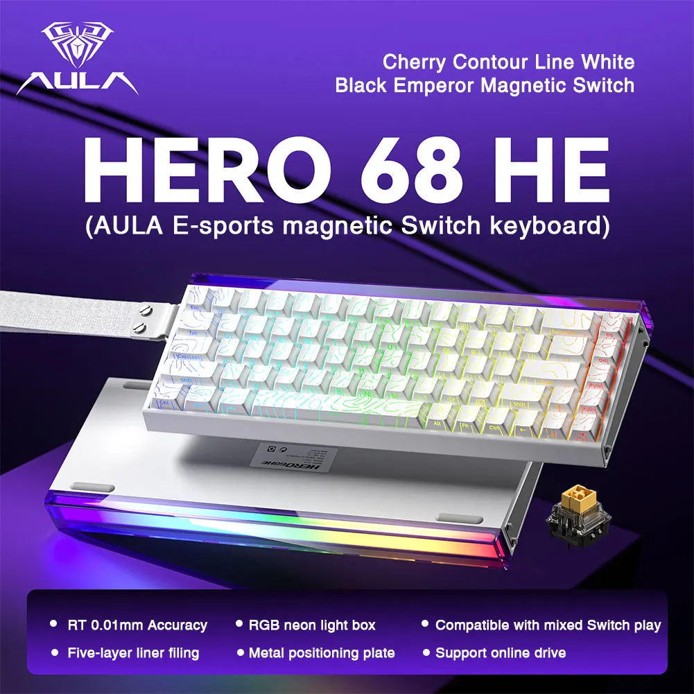 Mechanical Gaming Keyboard 68 Key RGB Compact Esports - Image 25