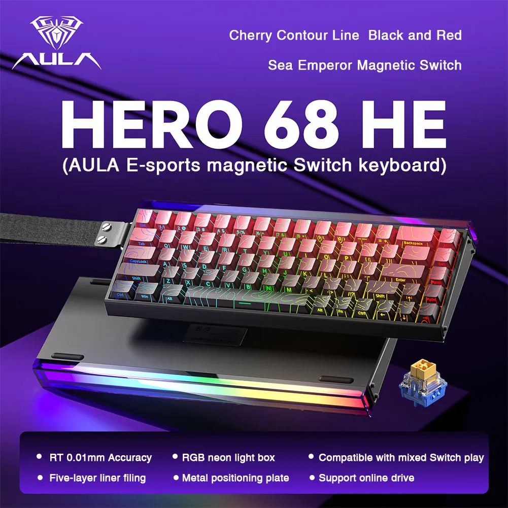 Mechanical Gaming Keyboard 68 Key RGB Compact Esports - Image 30