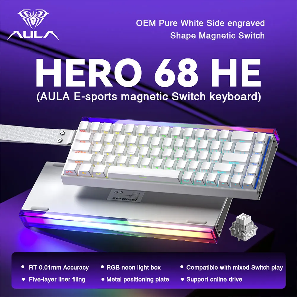 Mechanical Gaming Keyboard 68 Key RGB Compact Esports - Image 31
