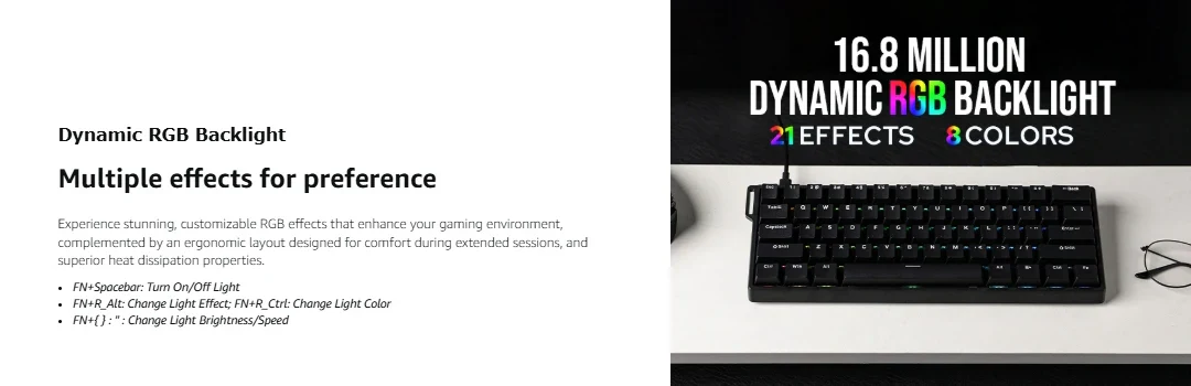 60 Percent Magnetic Mechanical Keyboard Hot Swap 8000Hz - Image 10