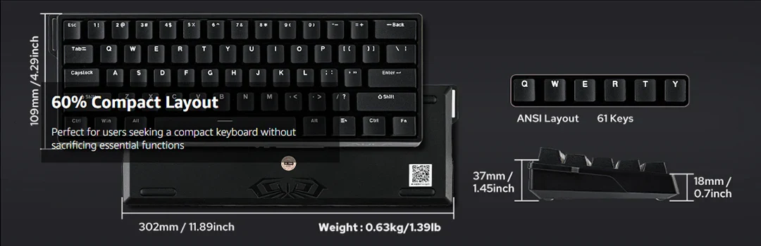 60 Percent Magnetic Mechanical Keyboard Hot Swap 8000Hz - Image 15