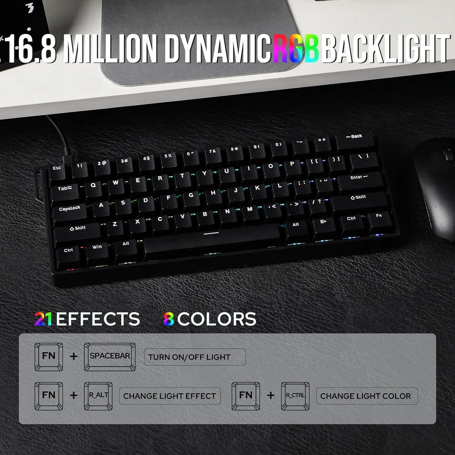 60 Percent Magnetic Mechanical Keyboard Hot Swap 8000Hz - Image 3