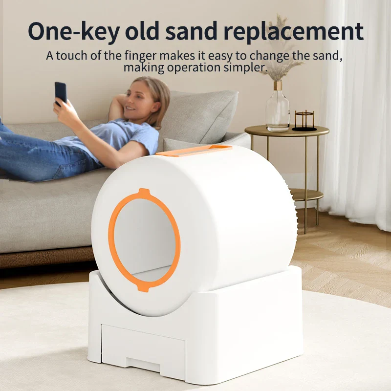 Automatic Cat Litter Box WiFi Connected Self Cleaning Closed Design Extra Large Deodorization Fall 2025 - Image 2