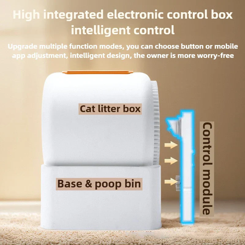 Automatic Cat Litter Box WiFi Connected Self Cleaning Closed Design Extra Large Deodorization Fall 2025 - Image 5